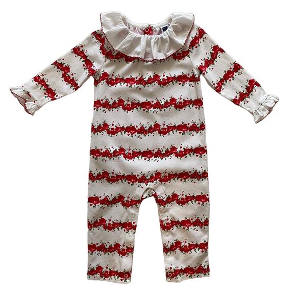 Janie and Jack One Piece‎ Roses & Ruffles Size 12 - 18 Months - Picture 1 of 6